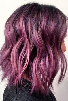 Midnight Blue Hair Dye, Hair Color Ideas For Brunettes Balayage, Purple Balayage, Underlights Hair, Light Purple Hair, Dyed Hair Blue, Brunette Balayage, Violet Hair, Super Hair