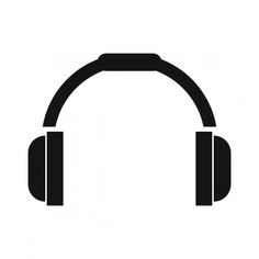 headphones icon on white background