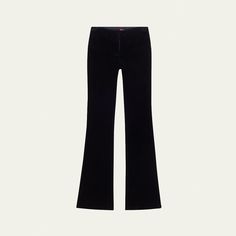 Altuzarra "Serge" tailored velvet pants Mid-rise sits high on hip Front besom pockets Full length Flared legs Hidden hook/zip fly Polyester/virgin wool/elastane Dry clean Made in Italy Velvet Flare Pants, Velvet Flares, Velvet Pants, Flare Pants, Mid Rise, Full Length, Tops Designs, In Italy, Dry Clean