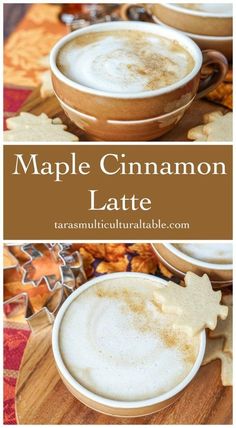 maple cinnamon latte is the perfect fall drink