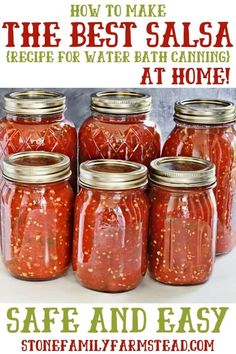 the best salsa recipe for water bath canning at home