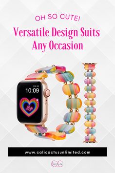 Discover how a simple accessory like this timeless elegance Resin Bracelet watch band from Cali Cactus unlimited can transform the entire look of your watch and outfit. Its resin design adds a unique twist that stands out. Perfect for anyone who loves a touch of sophistication. Multicolor Bracelet Strap Watch Band, Western Apple Watch Cuff, Modern Pink Bracelet Strap Watch Bands, Adjustable Multicolor Bracelet Strap Apple Watch Band, Leopard Print Apple Watch Band