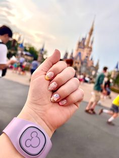 Nail Ideas Disney, Disney Nail Ideas, Disney Gel Nails, Disney Princess Nail, Disney World Nails, Gel Nails Ideas, Disney Themed Nails, Disneyland Nails, Nails Disney