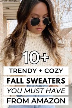 trendy cozy must have amazon fall sweaters for women Trendy Womens Fashion, Cozy Sweaters Autumn, Sweater Outfits Fall, Fall Trends Outfits, Stylish Fall Outfits, Fall Wardrobe Essentials, Trendy Outfits Winter