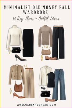 Fall Old Money Outfits 2024, Old World Money Fashion, Ralph Lauren Capsule Wardrobe, Old Money Fall Capsule Wardrobe, How To Look Old Money, Timeless Elegance Style, How To Look Expensive On A Budget, Expensive On A Budget Outfit, Autumn Old Money Outfits