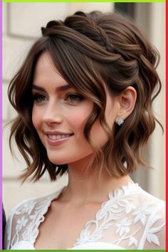 Discover trendy and easy cute short hairstyles for prom. Get step-by-step tutorials and style tips for your perfect prom look. Short Hair Styles Formal Prom, Prom Hairstyles For Short Hair Updo, Waterfall Braid Short Hair, Medium Length Formal Hairstyles, Cute Short Hairstyles, Short Hair Braids, Short Hair Dos, Formal Hairstyles For Short Hair, Ball Hair