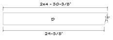 the width and height of a rectanglel with measurements for each section, including two sides