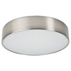 a round light fixture on a white background