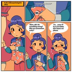 a comic strip with an image of a woman talking to another person