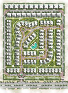 the site plan for an apartment complex