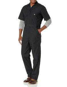 PRICES MAY VARY. Generous fit in shoulders and chest 5 oz. Poplin, 65% Polyester/35% Cotton Elastic-waist insets expand for added comfort Chest pockets with snaps, Left pocket secured by button, Large back pockets Concealed snaps prevent zipper snags Dickies Clothing, Car Detailing Kit, Work Coveralls, Dickie Work Pants, Cargo Work Pants, Workwear Brands, Mens Work Pants, Safety Clothing, Dickies Pants