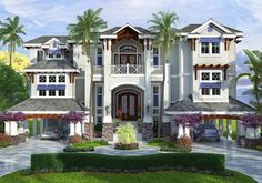 this is an artist's rendering of a luxury home