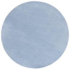 a round blue object on a white background