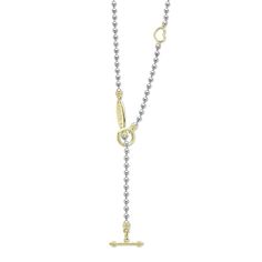 Lagos Signature Caviar Ball Chain Necklace with Toggle Ball Chain Necklace, Gold Collection, Ball Chain, Jewelry Accessories, Chain Necklace, Yellow Gold, Sterling Silver, Chain, Yellow