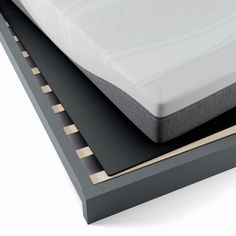 an image of a mattress on top of a bed frame