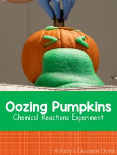 Pumpkin Throwing Up, Halloween Experiments, Baking Soda Experiments, Matter Experiments, Stem Experiments, Baking Soda And Vinegar, Experiments Kids