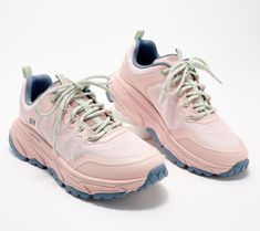 Sunrise hikes, lakeside strolls, or dog walks on the local trails are even more appealing in the extra-cushiony comfort of these D'Lux Journey sneakers. From Skechers. Dog Walks, Lace Knitting, Dog Walking, Walk On, Sneakers Fashion, Fashion Shoes, Walking, Lace Up, Knitting