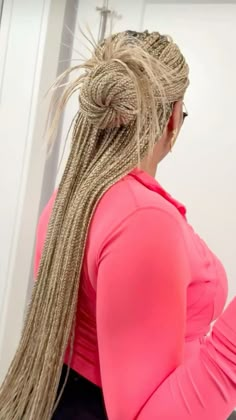 Mid Length Hairstyles For Women, Ponytail Hairstyles Natural Hair, Natural Hair Cornrows, Hair Cornrows, Mid Length Hairstyles, Swedish Blonde, Two Ponytail Hairstyles, Blonde Braids, Box Braids Hairstyles For Black Women