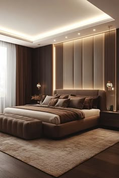 Bloxburg fall bedroom ideas translated into real-life decor Fall Bedroom Decor, Fall Bedroom, Elegant Bedroom, Small Room Bedroom, Contemporary Bedroom, Aesthetic Bedroom