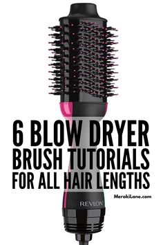 Hot Tools Hair Dryer Brush, Revlon Hair Dryer Brush Tips, Medium Length Hair With Layers Styling Tools, Round Hair Dryer Brush, Curling Hair With Revlon Brush, Revlon Volumizer Hair Dryer Tutorial, Revlon Hair Brush Tutorial, Dry Bar Brush, How To Use Hair Brush Dryer