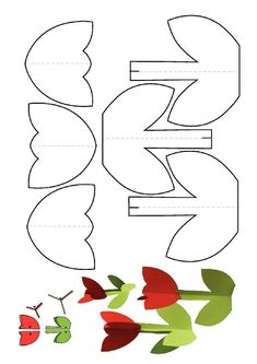 the letter s is made out of paper with leaves and flowers