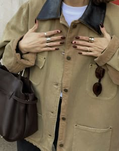 Tortoise Shell Nails, Shell Nails, Barn Jacket, Looks Country, Fall Fits, Winter Fits, Fall Winter Style, Fall Winter Fashion