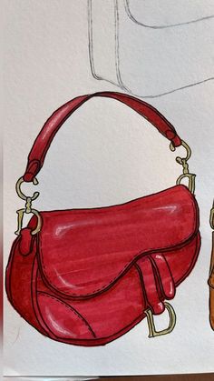 Dior Bag Sketch, Bags Design Sketch, Dior Bag Drawing, Bag Illustration Sketch, Bag Drawing Sketch, Dior Drawing, Bag Design Sketch, Purse Drawing, Dior Sketches