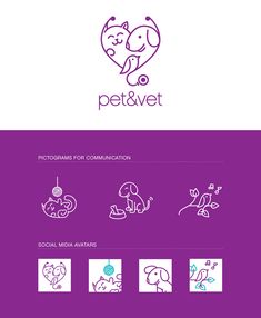 the logo for pet and vet