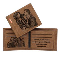 PRICES MAY VARY. ➤CUSTOMIZED WALLET -Personalized with First Name and Last Name Initial,your photo or some inspiration words. These Custom Wallets are the Perfect Father's Day, Birthday, Wedding Gift for husband, dad, boyfriend etc! Unique personalized gifts, and can be Treasured Daily! ➤RFID BLOCKING MEN'S WALLET- Our wallets are equipped with an advanced RFID SECURE card, a unique metal composite, engineered specifically to block signals and protect the valuable information stored on RFID chip Wallets For Boys, Custom Wallets, Personalized Mens Wallet, Engraved Wallet, Picture Engraving, Custom Wallet, Rfid Wallet, Photo Engraving, Personalized Wallet