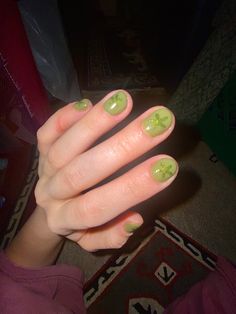 Wierd Nail Designs, Pickle Nails, Indie Nail Designs, Green Nails Cute, Spring Nails Inspiration, Indie Nails, Amazon Beauty, Beauty Nails Design