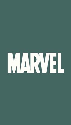 the word marvel in white on a green background