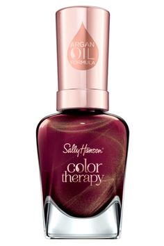 14 Nail Polish Shades Perfect For Winter — Manicure Color Inspiration 2018 Nail Polish Sally Hansen, Trendy Nail Polish, Natural Gel Nails, Wine Nails, Natural Nail Care, Holiday Nails Christmas, Winter Manicure