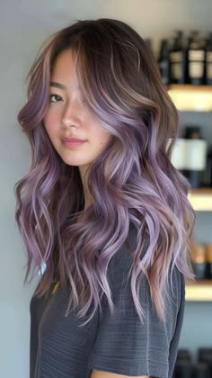 30 Balayage Hair Color Ideas for Your 2024 Hair Adventure Lavender Hair Ombre, Balayage Hair Color Ideas, Hair Color Underneath, Balayage Hair Color, Hair Streaks, Lavender Hair, Hair Color Techniques, Hair Color Purple, Pretty Hair Color