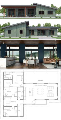 two story house plans with open floor plan