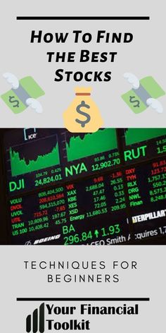 an advertisement for the new york stock market with text overlaying how to find the best