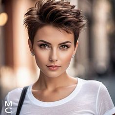 Matt Dixon, Pretty Short Hair, Short Wavy Haircuts, Short Shaved Hairstyles, Graduated Bob, Hairstyles For Medium Hair, Short Grey Hair, Hair 2024, Edgy Short Hair