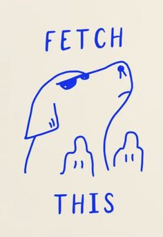 a drawing of an eagle with the words fetch this on it