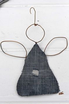 a piece of cloth hanging from a hook