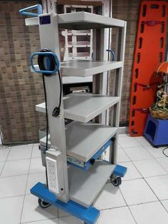 Medical Trolley, Mobile Workstation, Laparoscopic Surgery, Surgical Instruments, Surgery, Tower, Medical, Shelves, Quick Saves