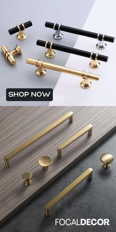 Our collection of modern cabinet & drawer handles & knobs are perfect for different styles of cabinets, drawers, and cupboards. Shop now at focaldecor.com! Bedroom Door Handles, Beautiful Bed Designs, Kitchen Cabinet Door Handles, Cabinet Drawer Handles, Kitchen Door Handles, Door Glass Design, Wardrobe Handles