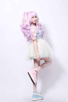 Fairy Kei Aesthetic, Kei Aesthetic, Pastel Clothes, Fantasy Make-up, Fairy Kei Fashion, Pastel Fairy, Style Pinterest, Kei Fashion, Harajuku Girls