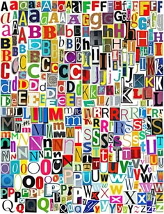 the alphabet is made up of many different letters