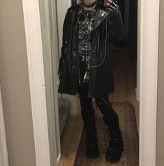 Punk Layered Outfits, Gothic Outfit Inspiration, Masc Tradgoth Outfits, Masculine Punk Outfits, Trad Goth Men Outfits, Alternative Fashion Masc, Goth Aesthetic Male, Casual Goth Outfits Men, Trad Goth Outfits Men