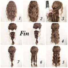 Hair Style Korea, Hair Inspiration Long, Braided Hairstyle, Hair Tutorials Easy, Peinados Fáciles Para Cabello Corto, Hair Stylies, Hair Up Styles, Haircut And Color, Hair Stylist Life