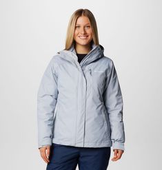 A classic on the slopes. This versatile, 3-in-1 ski jacket can be worn three ways with waterproof-breathable tech, thermal-reflective lining, and mountain-ready features. Insulated Jacket Women, Parka Vest, 3 In 1 Jacket, Sweatshirt Short Sleeve, Mens Fleece, Columbia Sportswear, Rain Wear, Mens Big And Tall, Ski Jacket