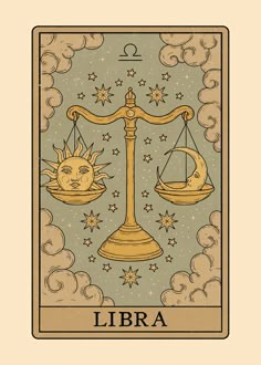 a tarot card with the sun and moon on it