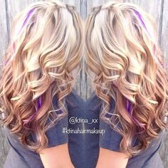 This is kinda what I'm fixing to do, but chunkier highlights in blue and purple Auburn Red Hair Color, Hair Tricks, Mom Hair, Highlighted Hair, Violet Hair, Hair Things