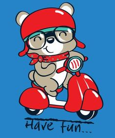 Cute Bear Illustration, T Shirt Printing Design, Boys Pattern, Bear Illustration, Cartoon Tattoos, Creative Content, Printing Design