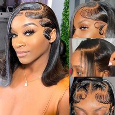 PRICES MAY VARY. 【100% Real Human Hair,No Blend】:Our Bob Wig Human Hair 13x4 Frontal Lace Wig Is 100% Unprocessed Brazilian Virgin Human Hair Material, Cut From A Young Girl Donor;Gorgeous Silky,Smooth,Soft,Stretchy,No Tangle,No Shedding,No Smell,Full And Thick, Reusable, Can Be Bleached,Permed,Dyed, Curled,Straighted, Easy To Style As Your Needs 【Removable Glueless Band,New Design】:Gluless Wigs Human Hair for Black Women,You Have 2 Ways To Install This Wear And Go Glueless 13x4 HD Lace Frontal 12 Inch Wig Styles, Ways To Style Bob Wig, 12 Inch Bob Wig Styles, Short Frontal Wig Hairstyles, Frontal Bob Wig Hairstyles, Straight Wig Hairstyles Black Women, Hair Short Straight, Short Curly Weave, Weave Bob Hairstyles