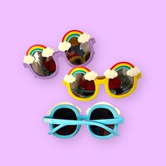 Rainbow Birthday Theme, Rainbow Sunglasses, Custom Sunglasses, Cute Sunglasses, Stocking Stuffers For Kids, Birthday Kids, Wedding Props, Blue Rainbow, Pink Rainbow